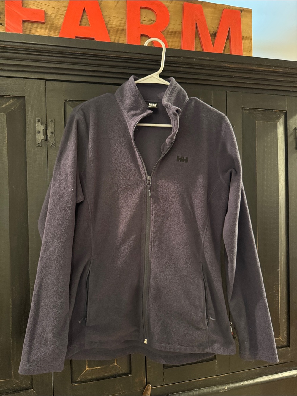 Helly Hansen Women's Dark Navy Full-Zip Fleece Utility Jacket